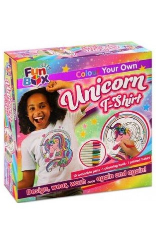 Fun Box 7 Colour Your Own Unicorn T Shirt